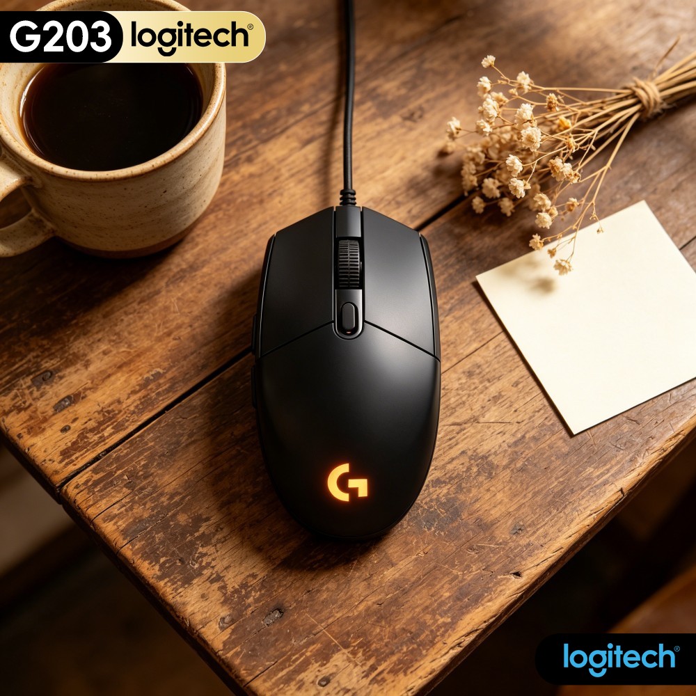 Logitech G203 Wired Gaming Mou - đánh giá và giá Logitech Mouse G203