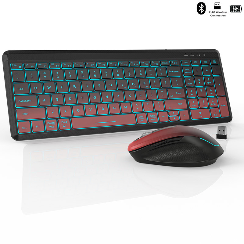 RGB Backlit Silent Wireless Ke - đánh giá và giá Gaming Keyboard And Mouse Combo Wireless