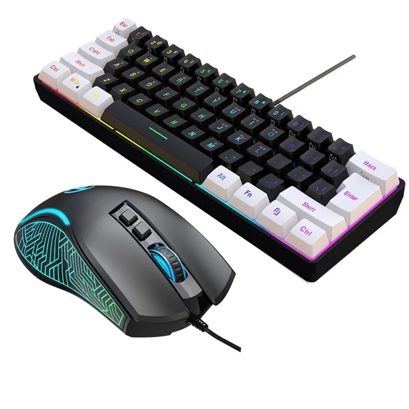 Keyboard and Mouse 60% Compute - đánh giá và giá Gaming Keyboard And Mouse Combo Wireless