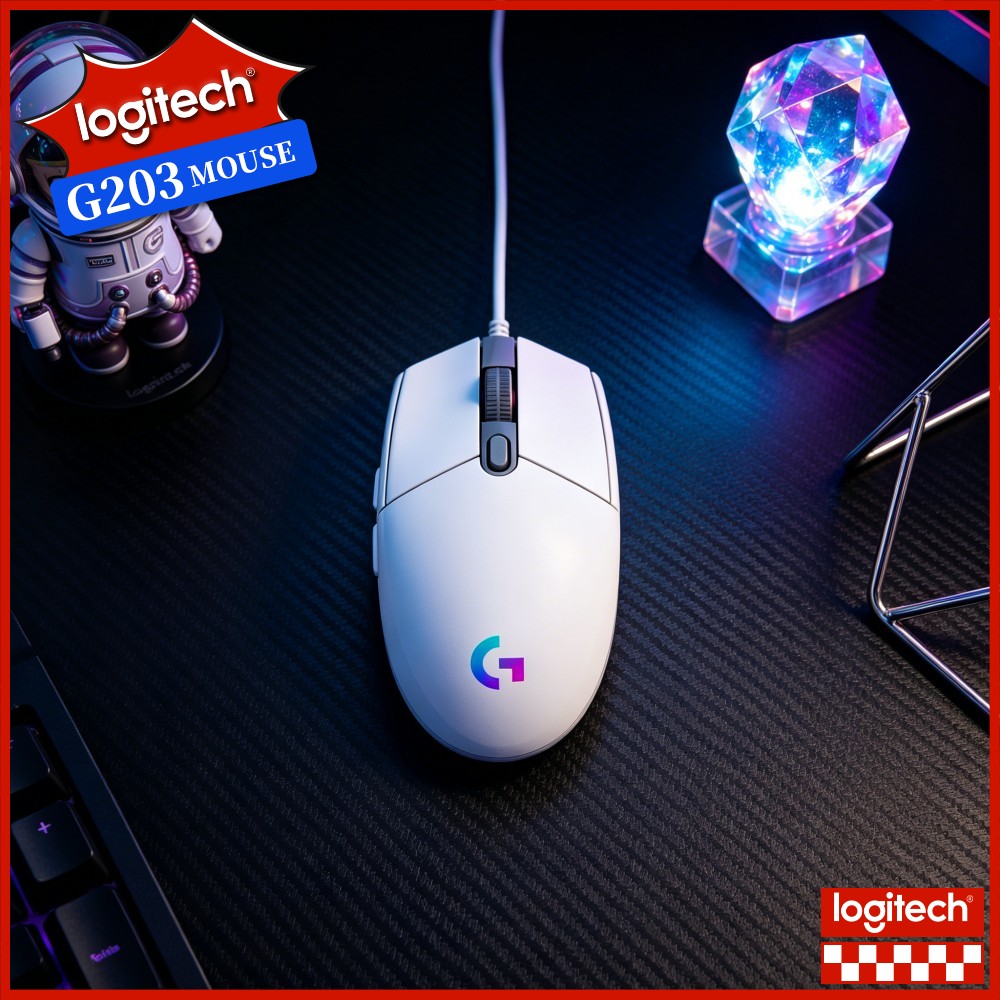Logitech G203 Wired Gaming Mou - đánh giá và giá Logitech Mouse G203
