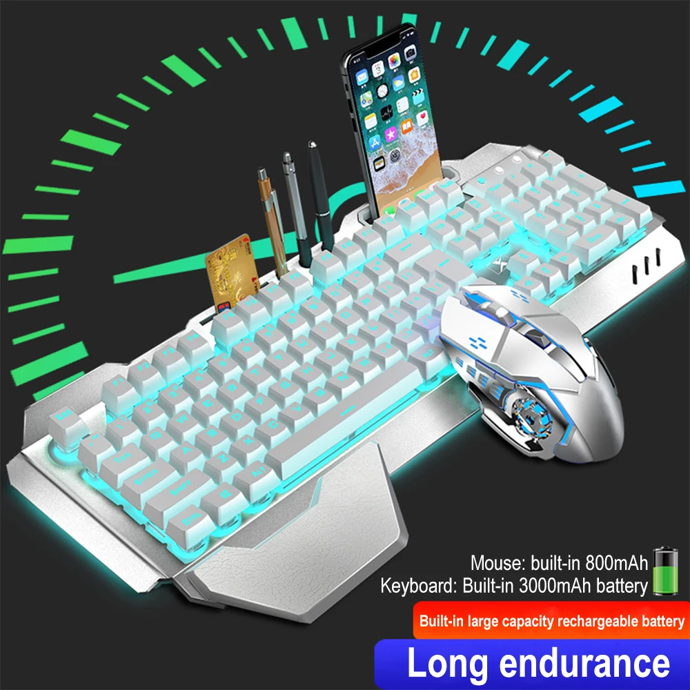 K680 Rechargeable 2.4G wireles - đánh giá và giá Gaming Keyboard And Mouse Combo Wireless