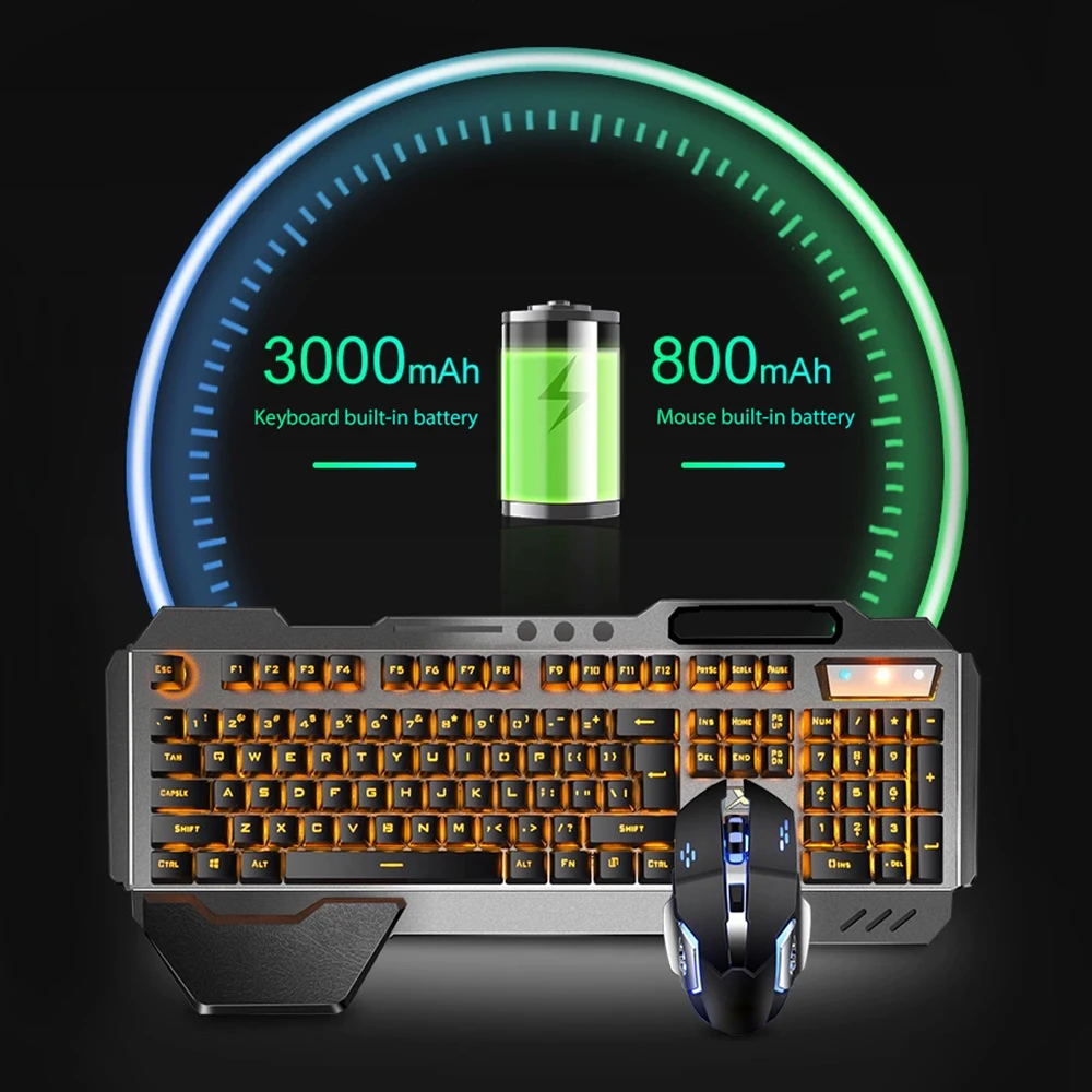 K680 Rechargeable 2.4G wireles - đánh giá và giá Gaming Keyboard And Mouse Combo Wireless