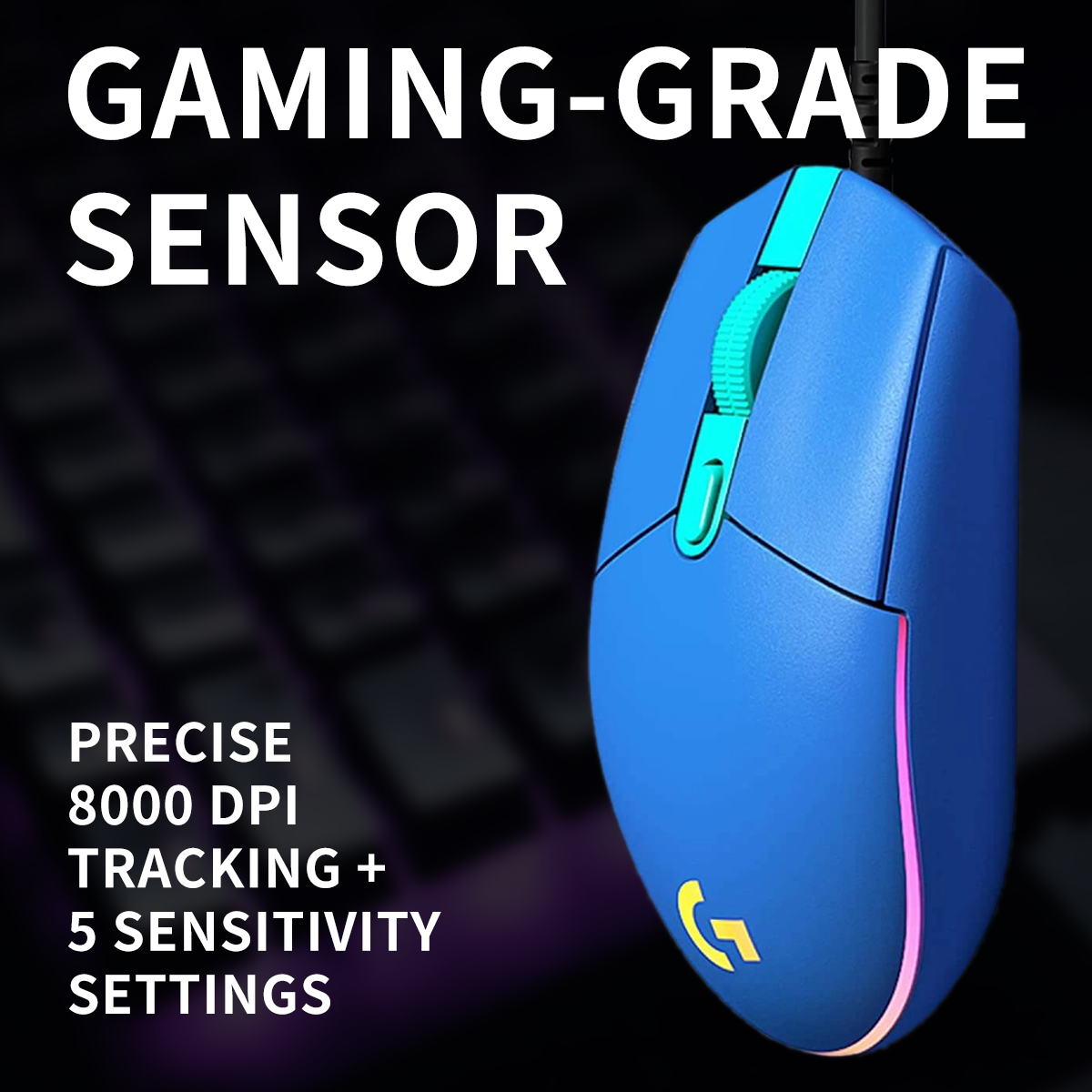Logitech G203/G402 Human body  - đánh giá và giá Logitech Mouse G203
