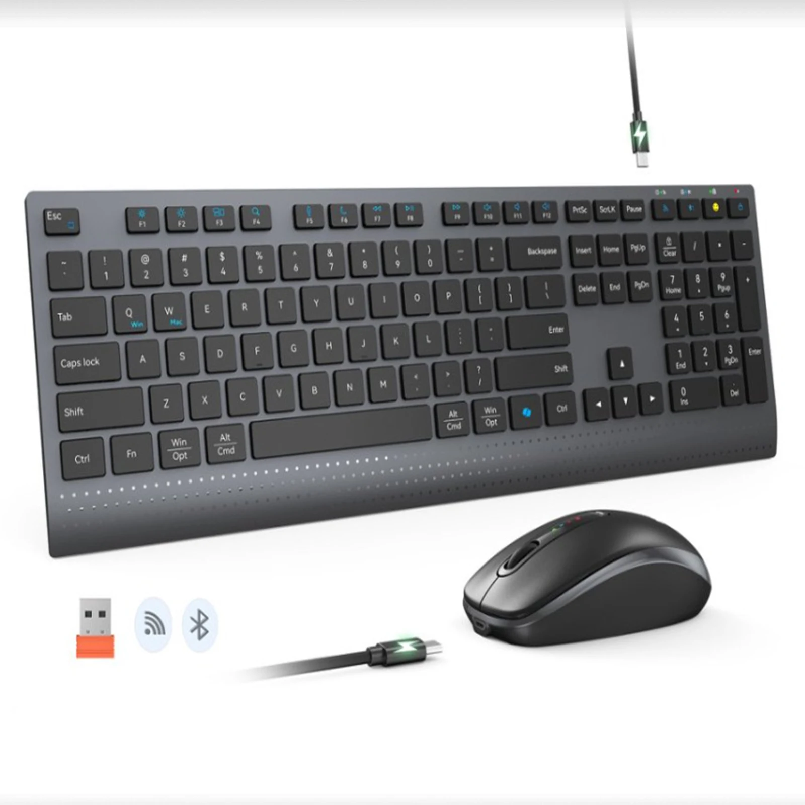 2.4G Bluetooth Dual-mode Wirel - đánh giá và giá Gaming Keyboard And Mouse Combo Wireless