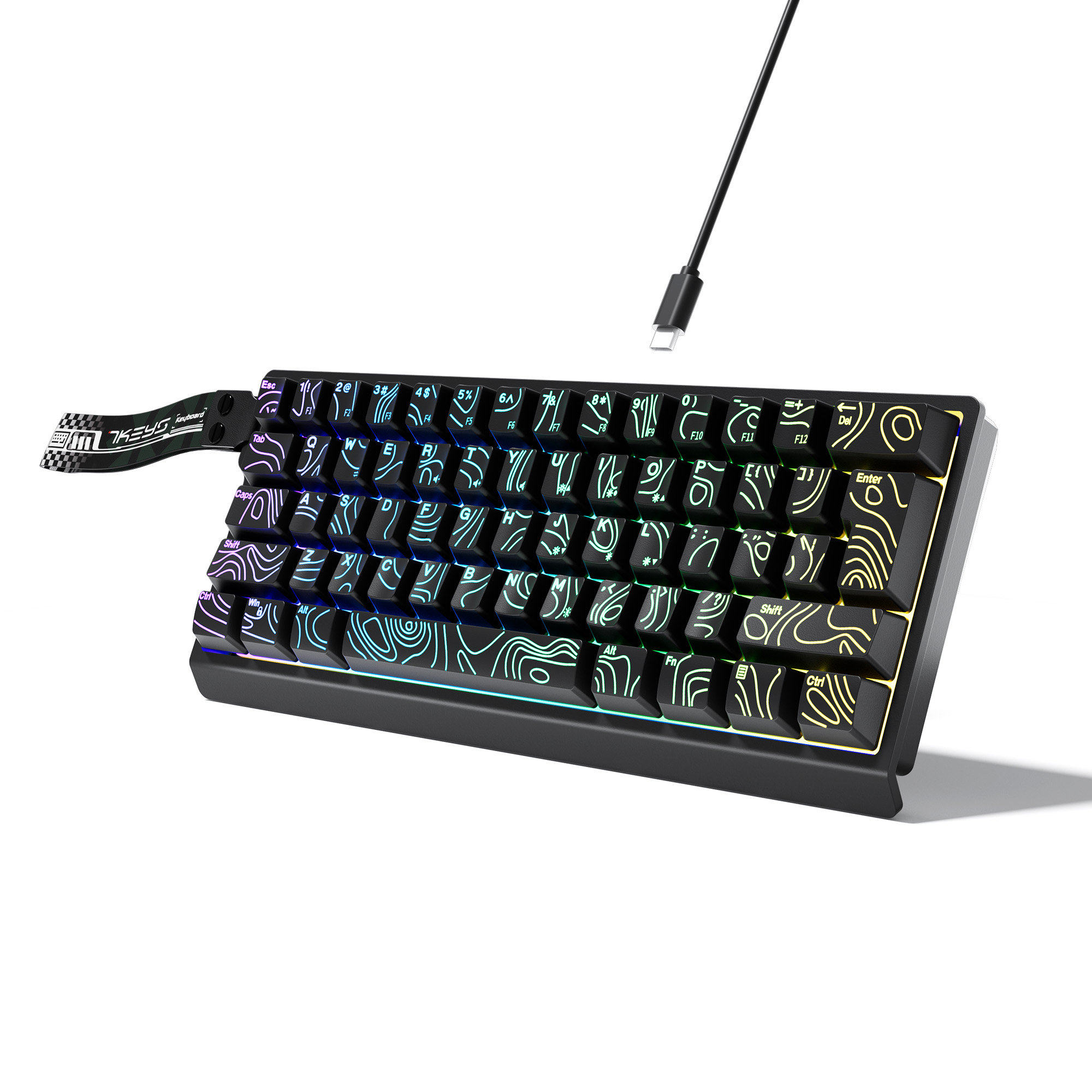 60% Compact Wired Keyboard wit - đánh giá và giá Gaming Keyboard Thocky