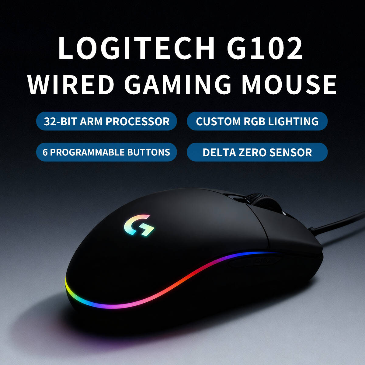 Logitech G203 Wired RGB Gaming - đánh giá và giá Logitech Mouse G203