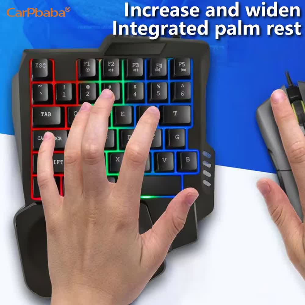 USB Single Hand One-Handed Gam - đánh giá và giá Gaming Keyboard 1 Hand