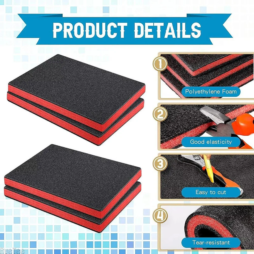 4Pcs Tool Box Foam Inserts Pac - đánh giá và giá Polyurethane Foam Sheet