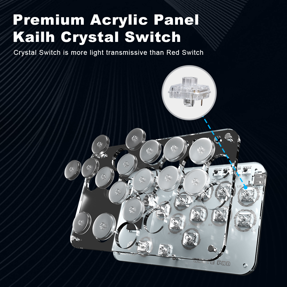 Haute42 Arcade Joystick Hitbox - đánh giá và giá Gaming Keyboard Bluetooth