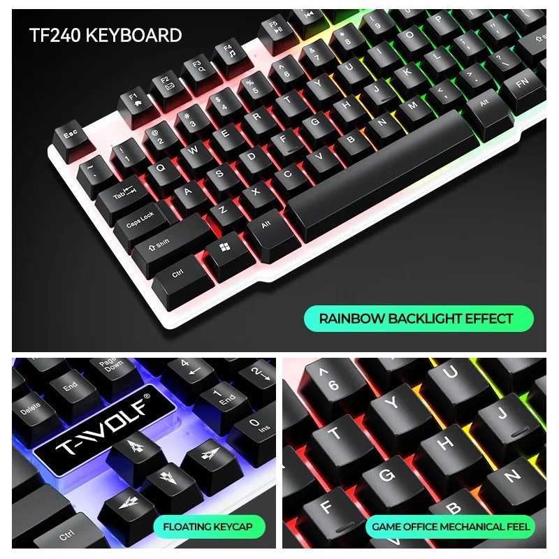NEW USB Keyboard And Mouse Gam - đánh giá và giá Gaming Keyboard Mouse Set