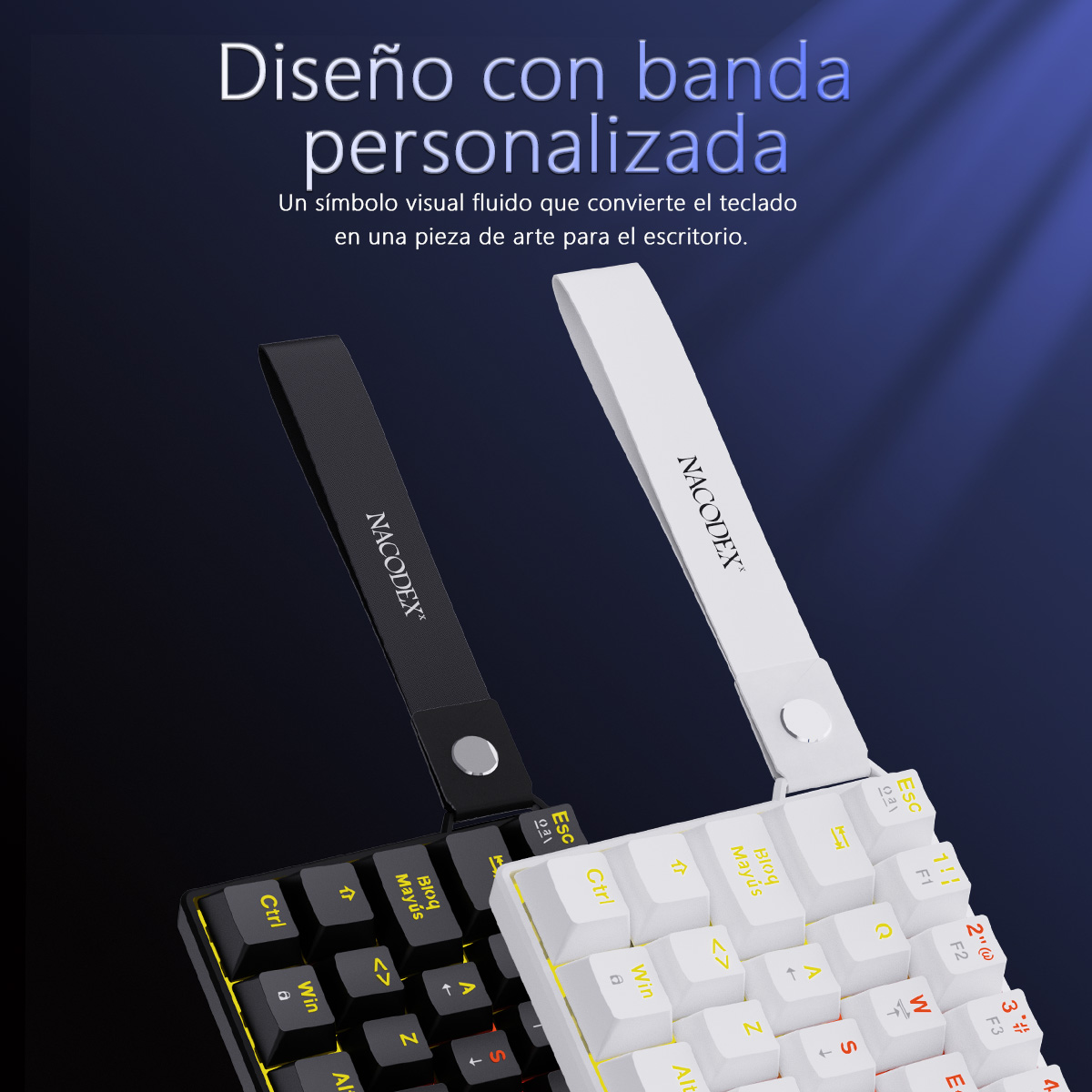 AJAZZ NK61 Spanish Layout Wire - đánh giá và giá Gaming Keyboard Thocky