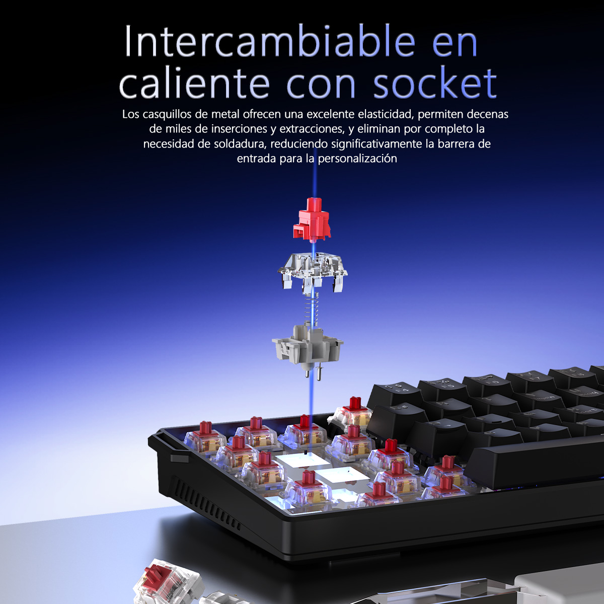 AJAZZ NK61 Spanish Layout Wire - đánh giá và giá Gaming Keyboard Thocky