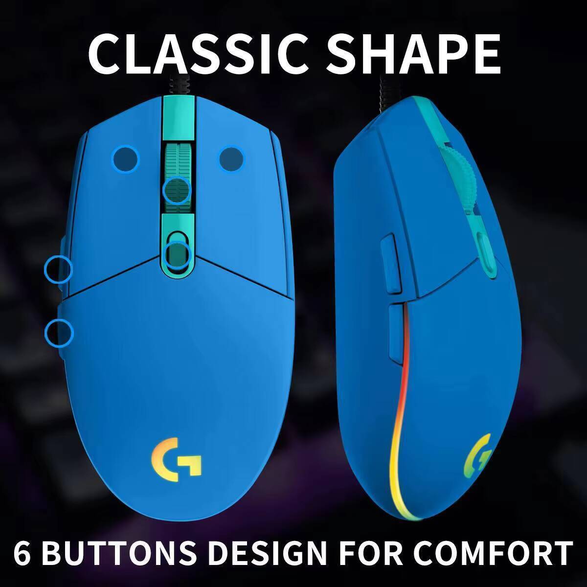 Logitech G203 Gaming Mouse 200 - đánh giá và giá Logitech Mouse G203