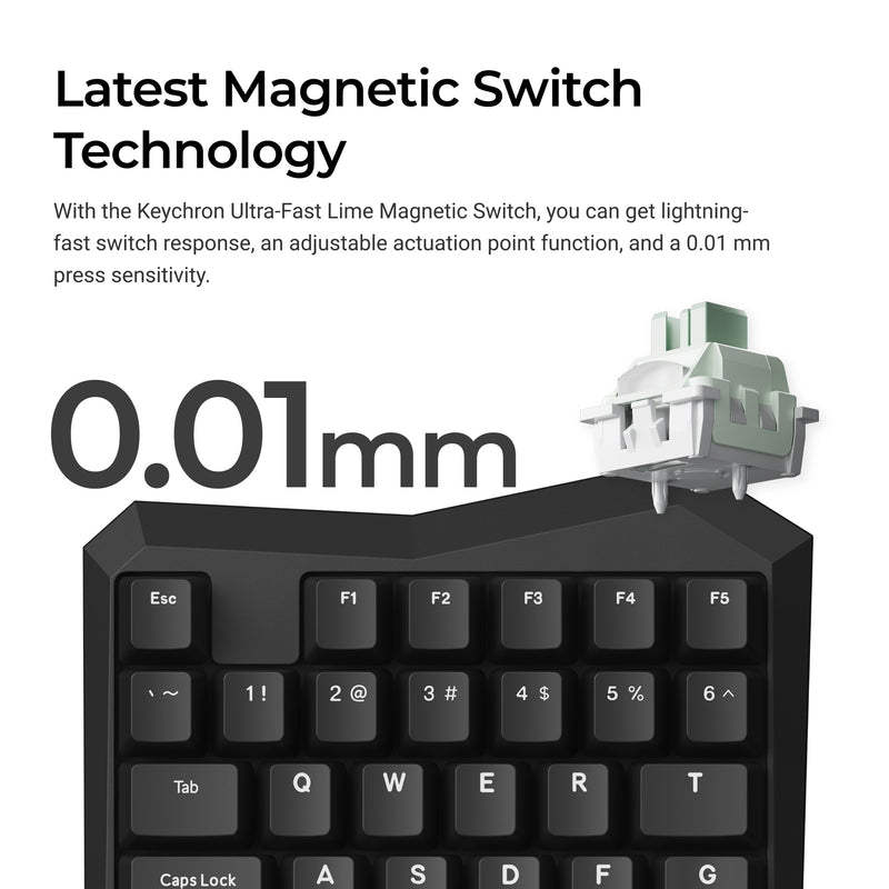 Keychron C0 HE 8K wired One Ha - đánh giá và giá Gaming Keyboard Half