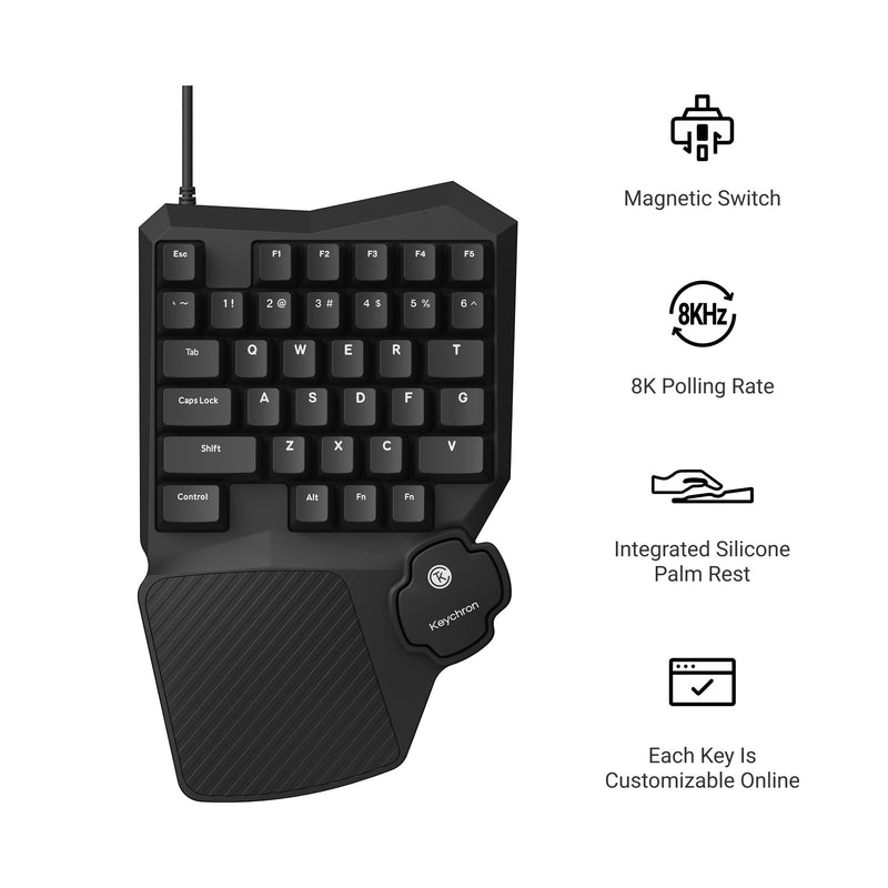 Keychron C0 HE 8K wired One Ha - đánh giá và giá Gaming Keyboard Half