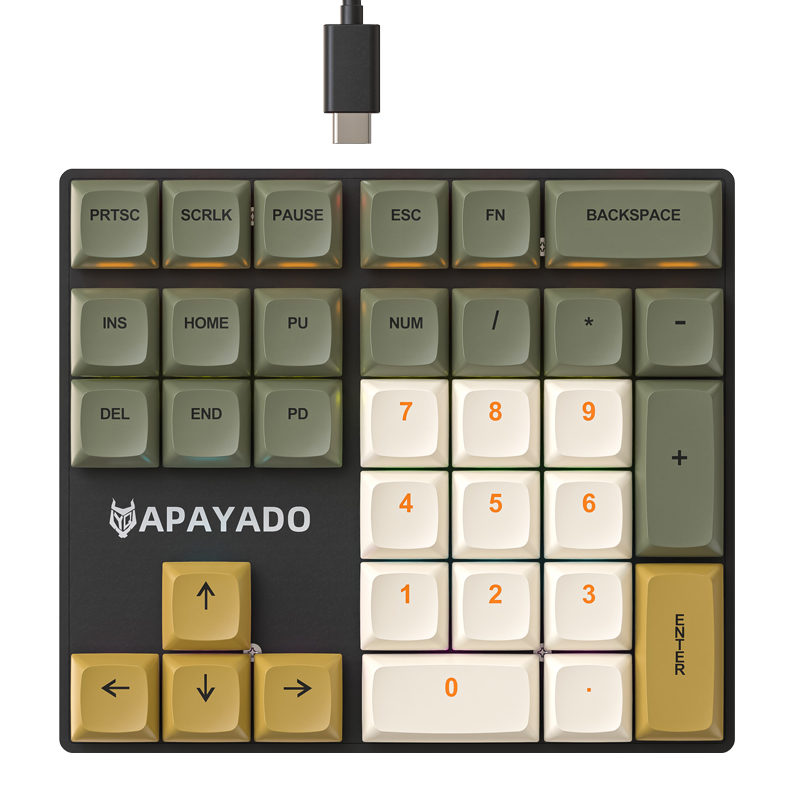 K33 Wired Mechanical Numeric K - đánh giá và giá Gaming Keyboard Half