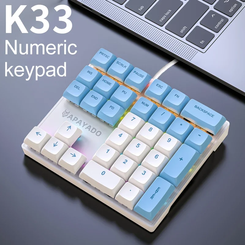 K33 Wired Mechanical Numeric K - đánh giá và giá Gaming Keyboard Half