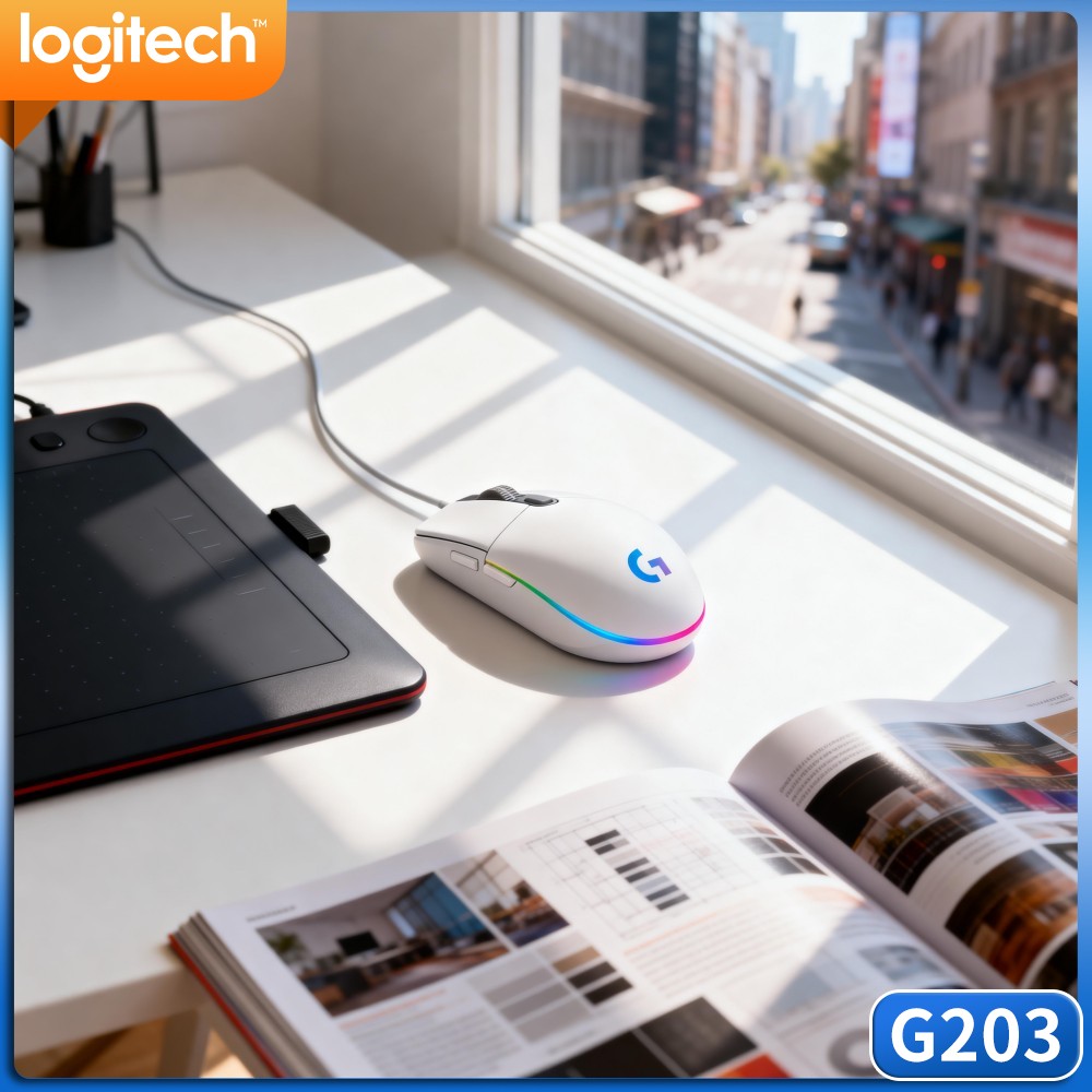 Logitech G203 Wired Gaming Mou - đánh giá và giá Logitech Mouse G203