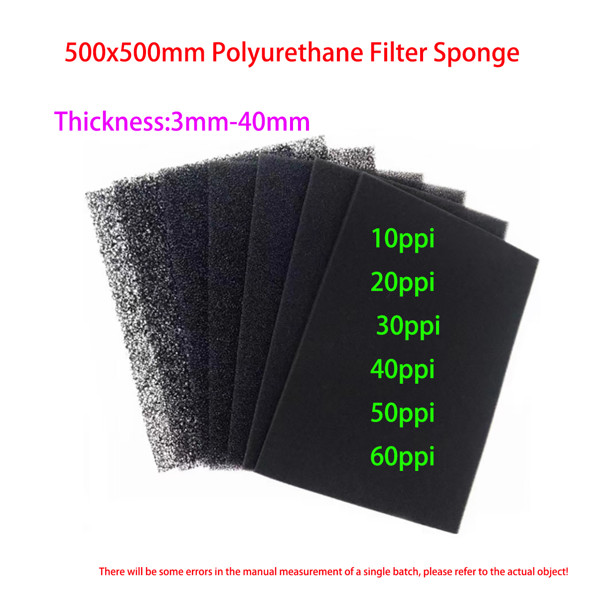 10ppi - 60ppi Aperture Polyure - đánh giá và giá Polyurethane Foam Sheet