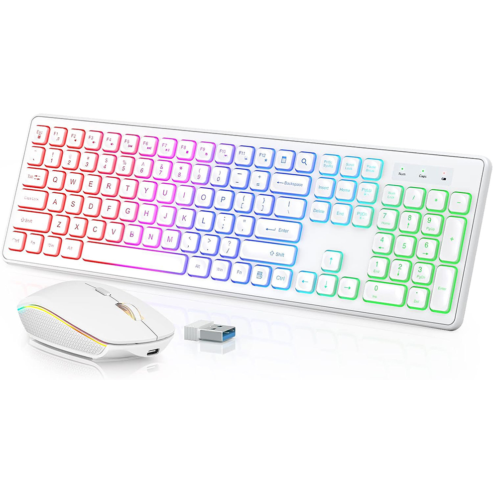 Backlit Wireless Keyboard and  - đánh giá và giá Gaming Keyboard And Mouse Combo Wireless