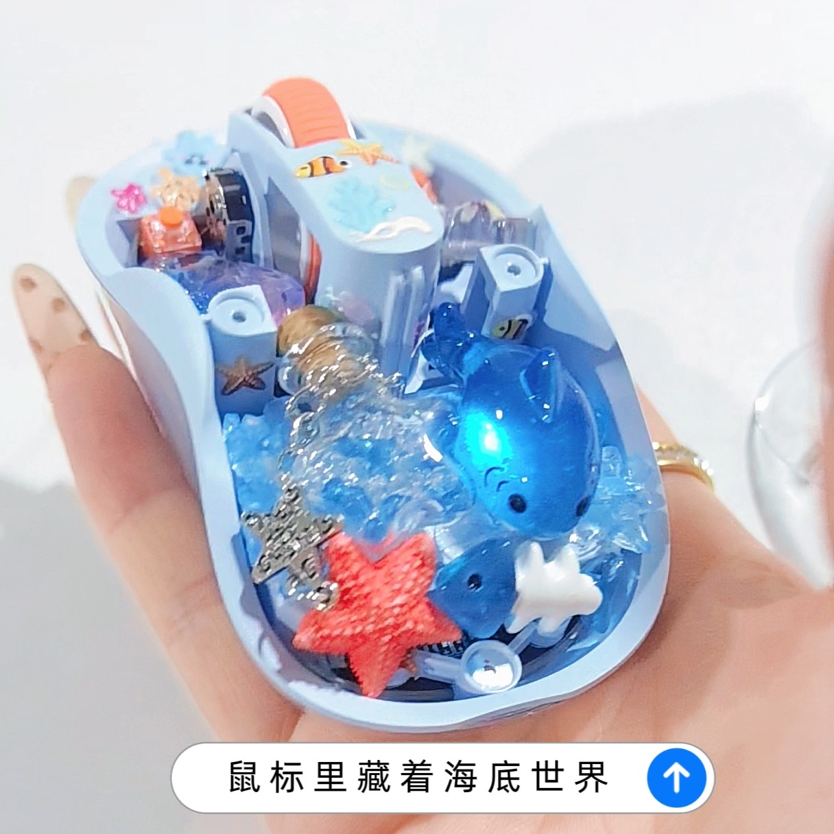 Whale/Starfish Handmade Transp - đánh giá và giá Gaming Keyboard Bluetooth